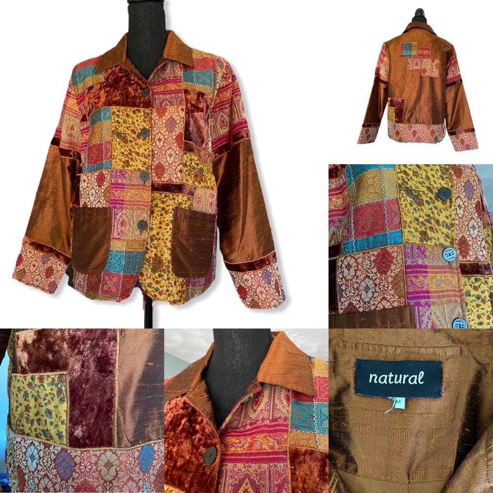 Vintage Patchwork Tapestry Jacket - image 6